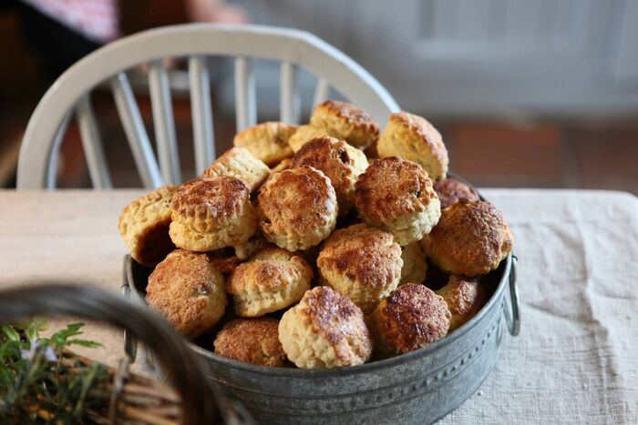 Sweet, crunchy scones