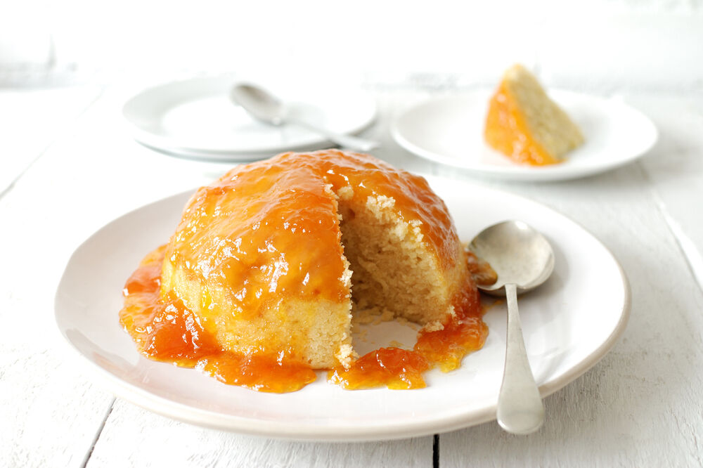 Steamed banana pudding