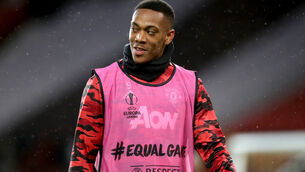 <p>Anthony Martial is hoping for more regular game time than he found recently at Old Trafford. Picture: Martin Rickett</p>