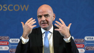 <p>Remarks from Gianni Infantino, pictured, about African migrants were “completely unacceptable”, Kick It Out chief executive Tony Burnett has said. Picture: Nick Potts</p>
