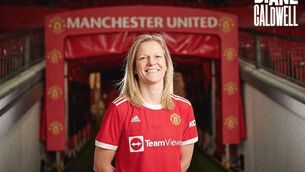 <p>Ireland international Diane Caldwell joins Manchester United Women. Pic via @ManUtdWomen </p>