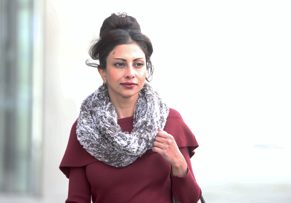 Tanya Joya leaving court after giving evidence at the Special Criminal Court today. Ms Joya told the court today: “John told me she had slept around with so many guys there was no possibility that he would be interested in her.”  Photo: Collins Courts