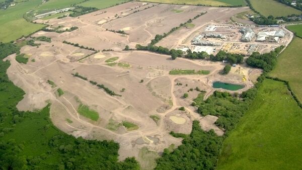 An aerial view of the Blarney Golf Course complex under construction near Tower. Picture: Richard Mills. An aerial view of the Blarney Golf Course complex under construction near Tower. Picture: Richard Mills.