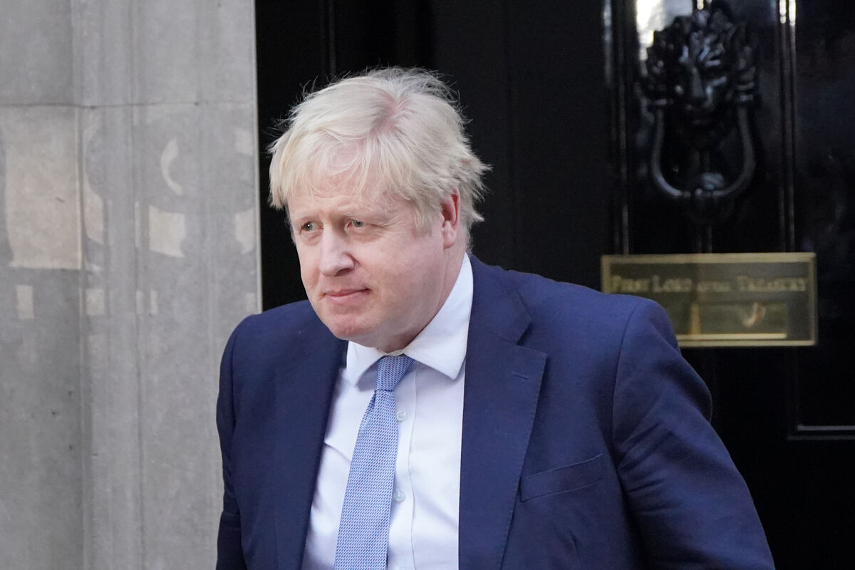 Boris Johnson leaves 10 Downing Street, Westminster, for the House of Commons, where he will make a statement to MPs on the Sue Gray report after she provided an update on her investigations earlier today. Picture: Jonathan Brady/PA Wire