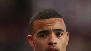 <p>Manchester United’s Mason Greenwood (Isaac Parkin/PA)</p>