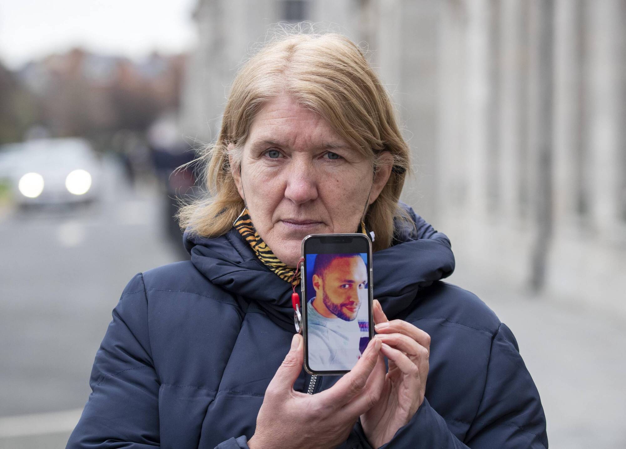 Madeline Geoghegan, mother of the late Steven Mangan, at Dublin District Coroner's Court after giving evidence into the death of her son. Picture: Colin Keegan/ Collins Dublin