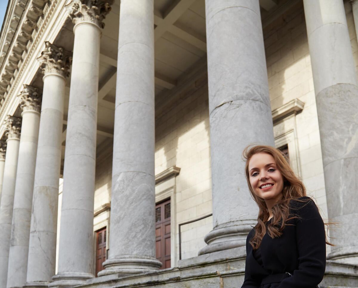 Doireann O'Mahony at the steps of the historic Courthouse on Washington St in Cork City. Picture: Miki Barlok Doireann O'Mahony at the steps of the historic Courthouse on Washington St in Cork City. Picture: Miki Barlok