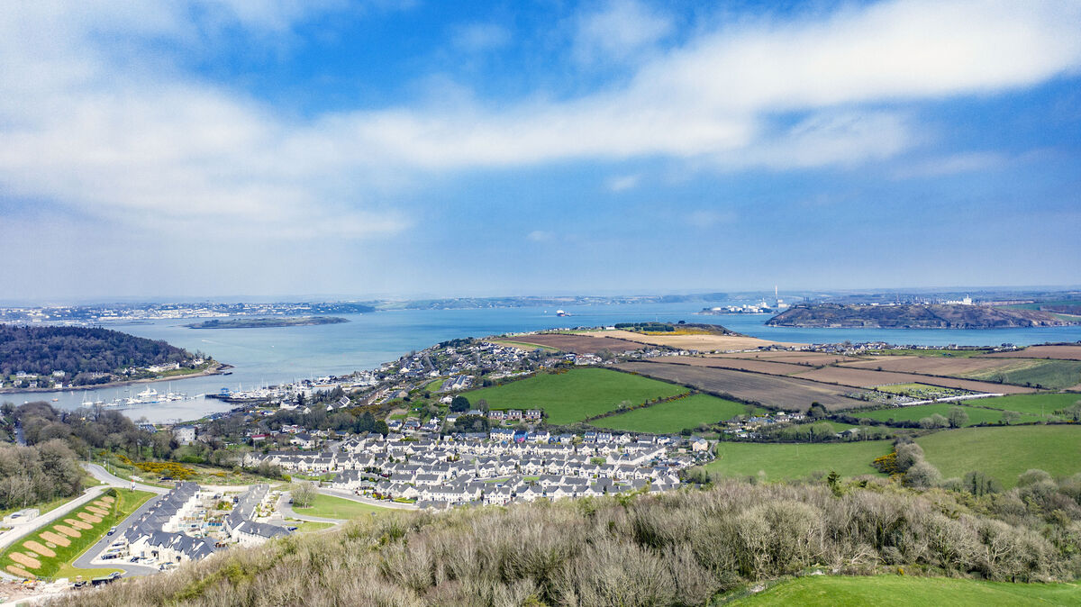 Aerial view of Crosshaven showing Drake's Point and Brightwater Aerial view of Crosshaven showing Drake's Point and Brightwater