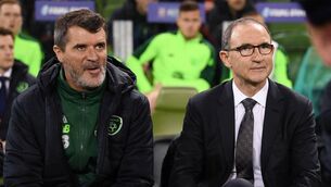 <p>Roy Keane and Martin O'Neill</p>