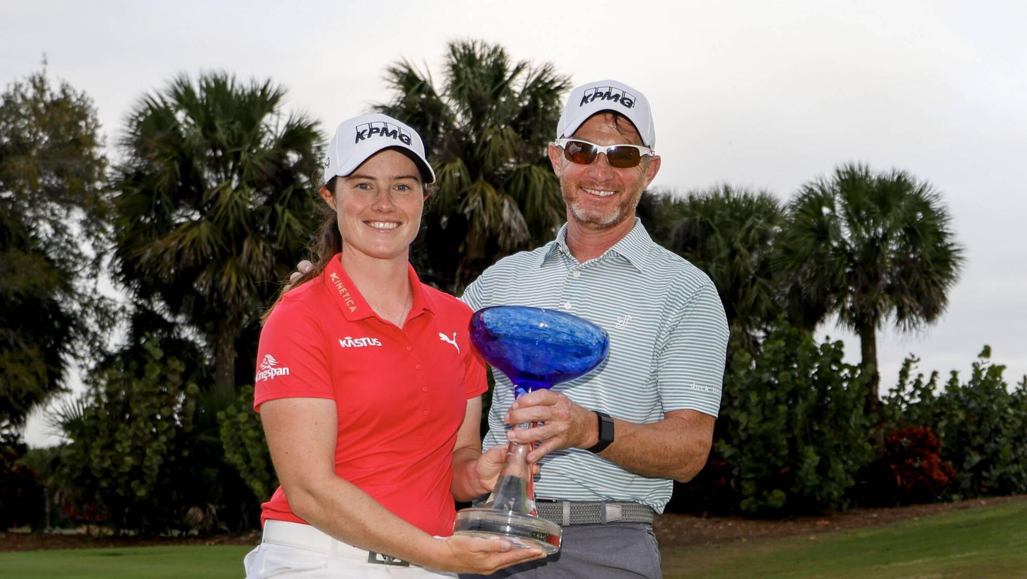 Caddie Dermot Byrne key for Leona Maguire's breakthrough win