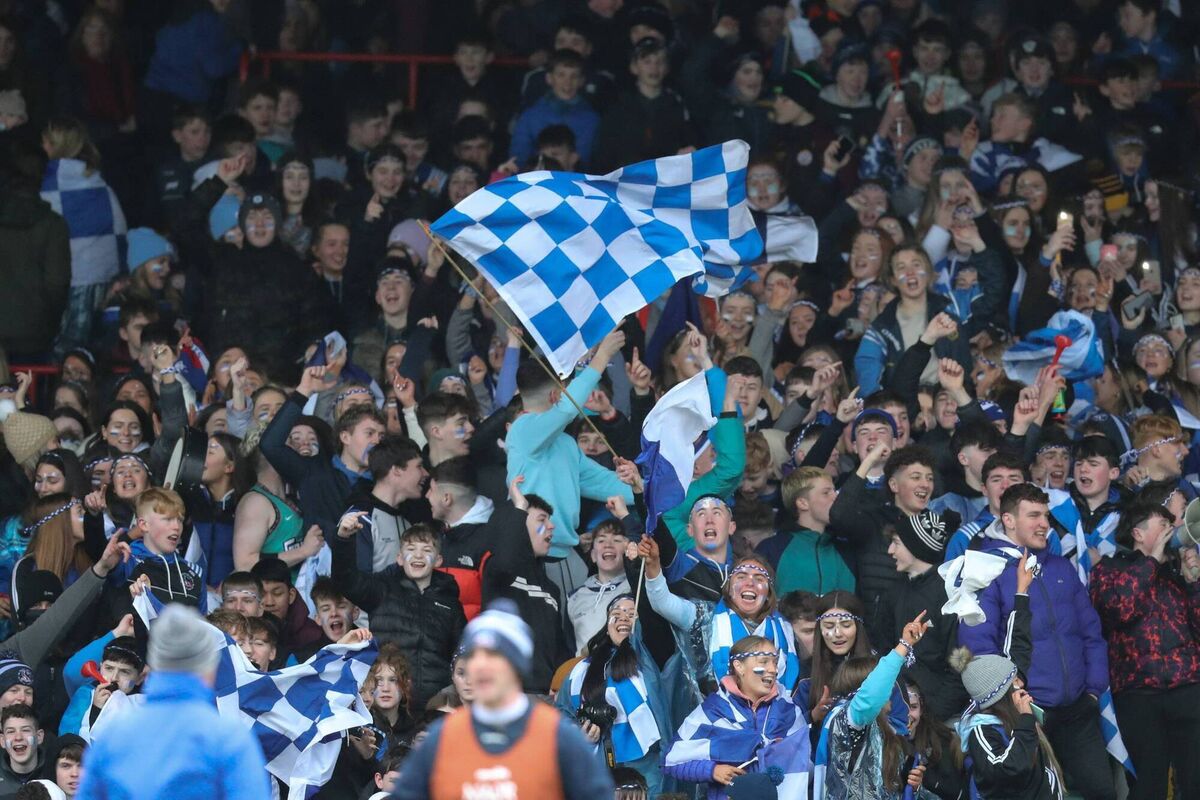 St Joseph's Tulla fans support their winning side. Picture: Keith Wiseman