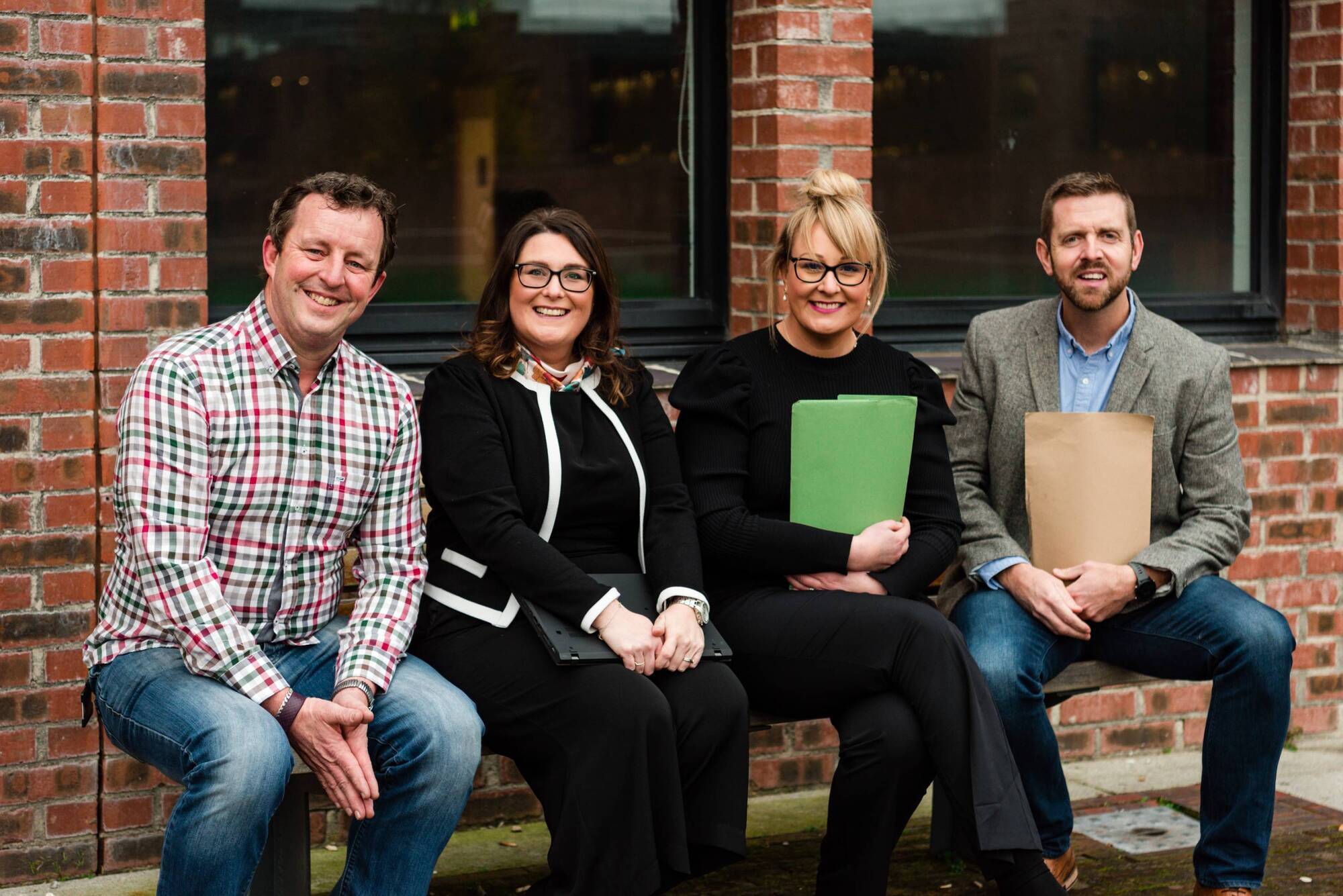Current MBA in Strategy students (L-R) Tom Foxe, Margaret O Donovan, Aisling O'Hagan-Yil and James Forrest at the MTU Bishopstown Campus