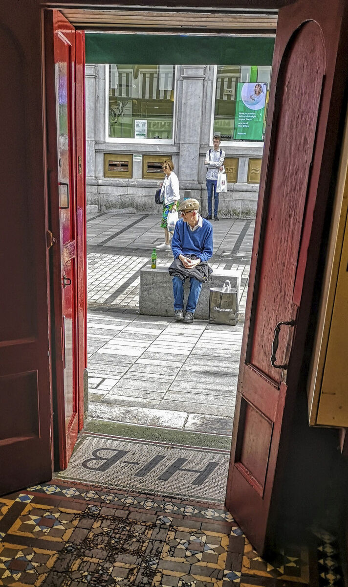 The entrance to the Hi-B first-floor bar on Oliver Plunkett St Cork. Picture: Billy MacGill.