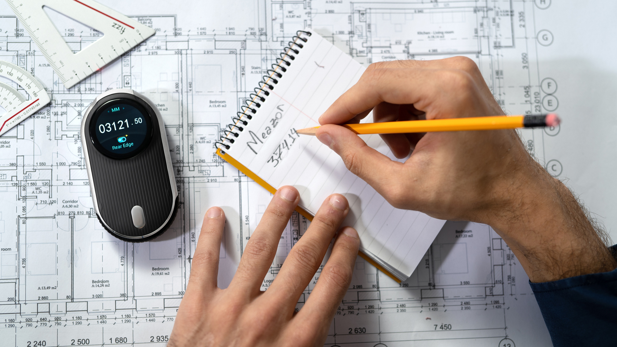 Measure once, cut once with the Hozo Meazor laser device