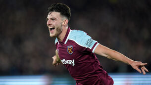 <p>Declan Rice says he wants to win the biggest trophies. Picture: Mike Egerton</p>
