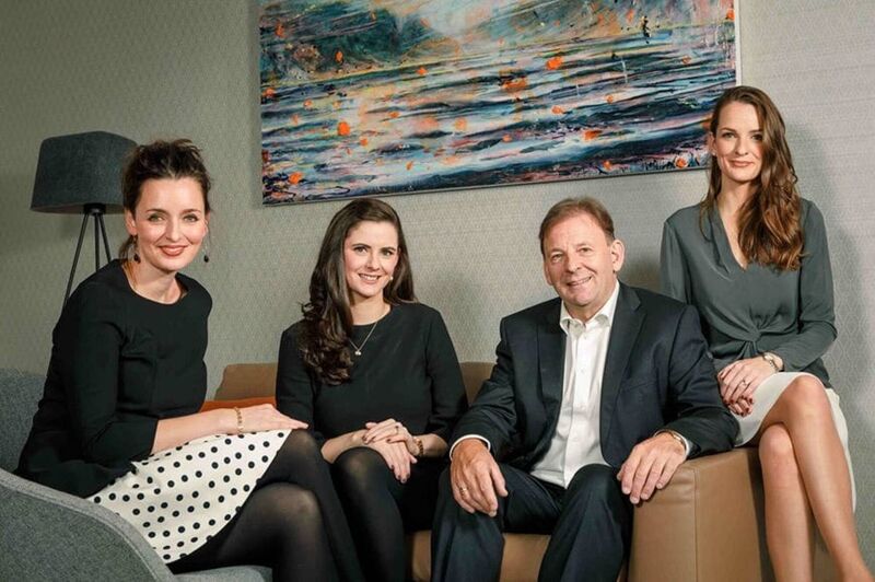 Glandore founder Michael Kelly with his daughters Fiona, Clare and Rebecca, who have all joined the thriving family business. Glandore founder Michael Kelly with his daughters Fiona, Clare and Rebecca, who have all joined the thriving family business.