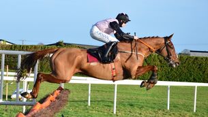 <p>Journey With Me and Rachael Blackmore in action. Picture: Healy Racing</p>