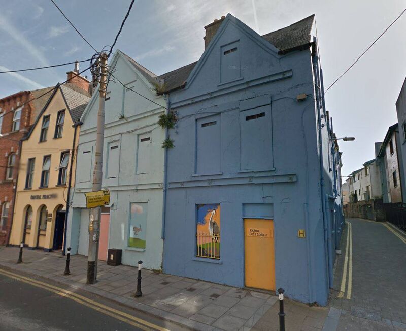 No 5 and No 6 Shandon St before they were restored by Cork City Council as part of a housing regeneration project.