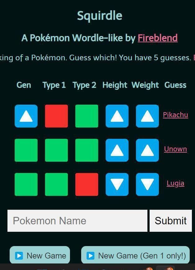 Squirdle: not exactly as flashy as its source material, but a good Wordle clone for one-time wannabe Pokémon masters Squirdle: not exactly as flashy as its source material, but a good Wordle clone for one-time wannabe Pokémon masters