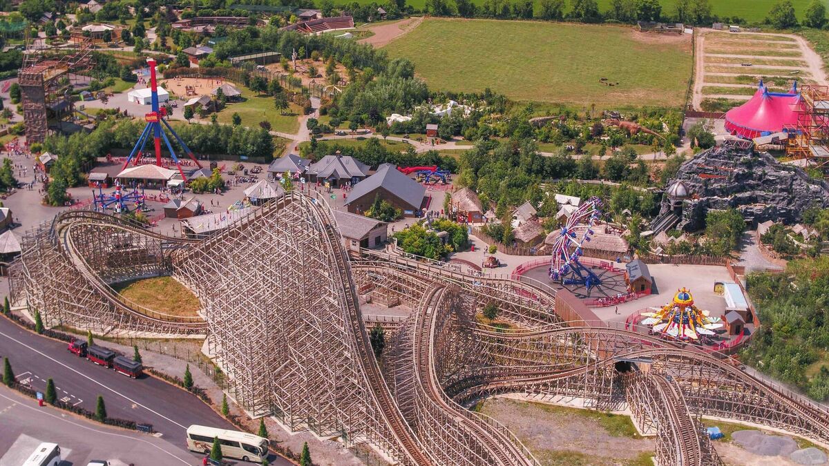 An aerial view of Tayto Park in Co. Meath