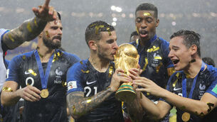 Three-quarters of players favour World Cups continuing to be staged every four years, according to a new survey (Owen Humphreys/PA)