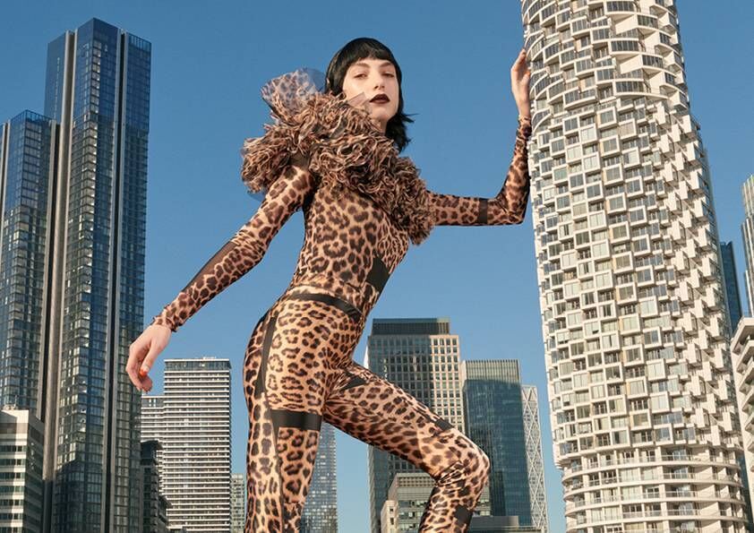 Leopard print jacket, €69.99; leopard print leggings, €39.99, H&M Studio @ H&M Leopard print jacket, €69.99; leopard print leggings, €39.99, H&M Studio @ H&M