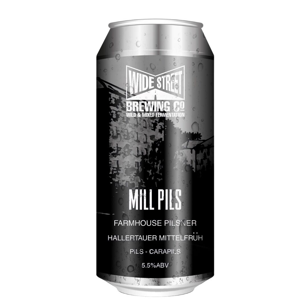 Wide Street Brewing ‘Mill Pils’ Farmhouse Pilsner, 5.5% ABV, 440ml — €3.29