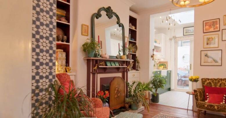 The living room in Camille's Dublin home.