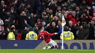 <p>Ralf Rangnick praised Cristiano Ronaldo who ended his goal drought against Brighton (Martin Rickett/PA)</p>