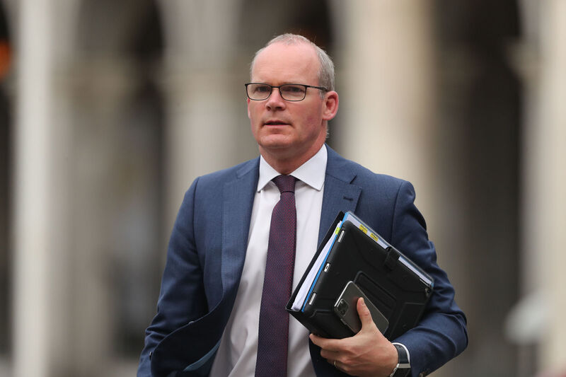 Simon Coveney said the focus on diplomacy and deterring an invasion of Ukraine would continue and he did not expect the story to abate. Picture: Niall Carson/PA Wire