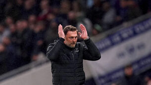 <p>Ralph Hasenhuttl, pictured, has laughed off being tipped for top jobs, even from his own players (John Walton/PA)</p>