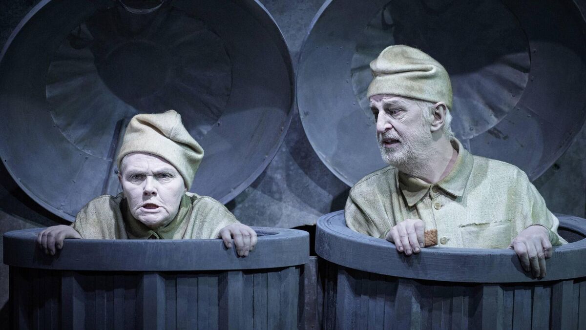 Gina Moxley and Sean McGinley in a scene from Endgame at the Gate Theatre, Dublin.  Picture: Ros Kavanagh