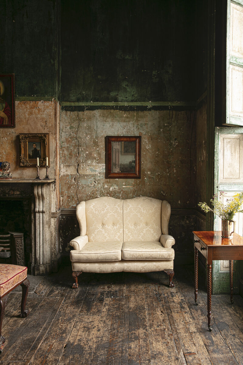 The catalogue cover shot for Adam's At Home sale showing antique furniture in a Georgian townhouse in Dublin. The catalogue cover shot for Adam's At Home sale showing antique furniture in a Georgian townhouse in Dublin.