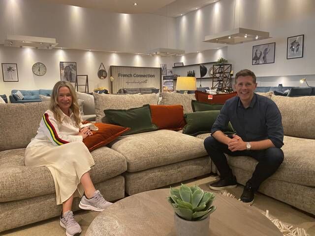 Dermot Bannon with homeowner Lisa in a episode one of Room to Improve.