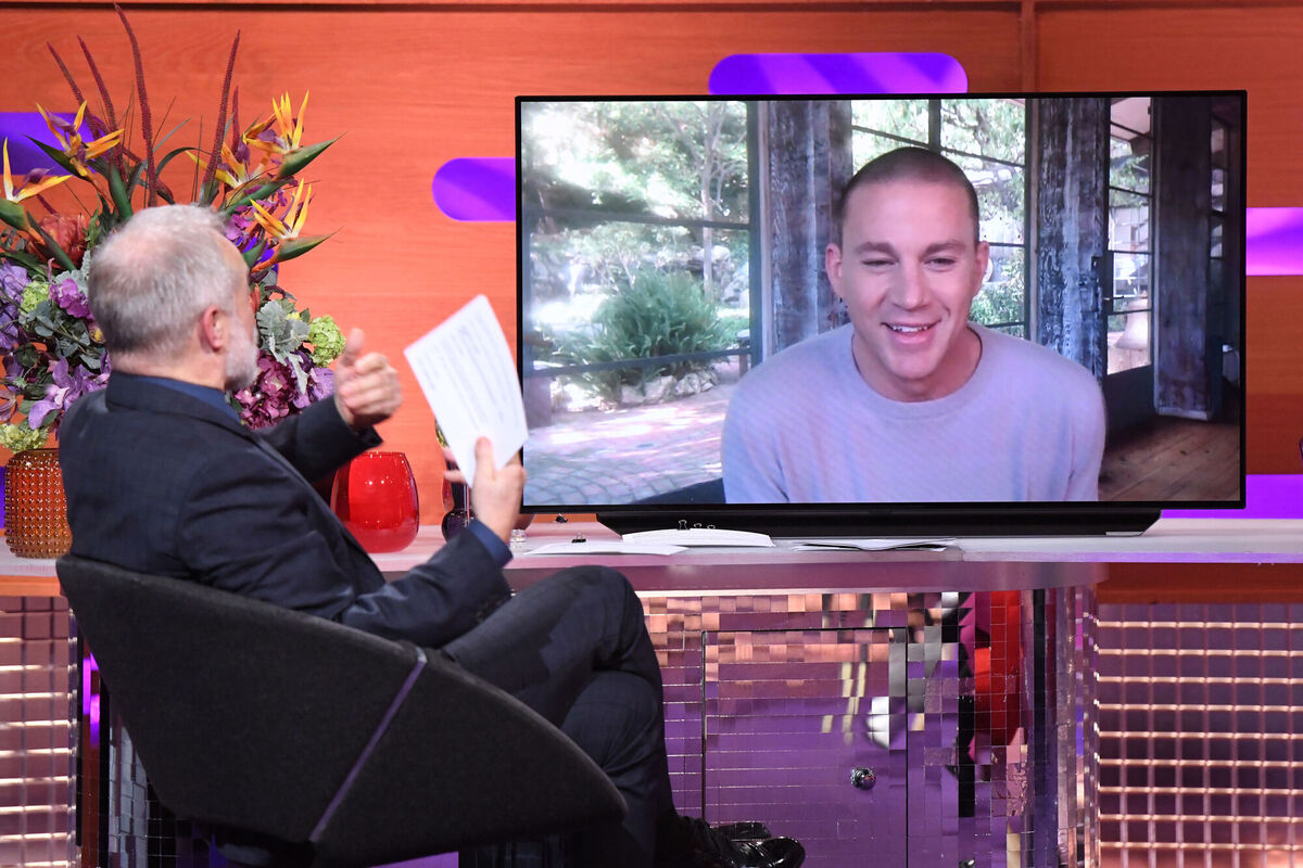 Channing Tatum is interviewed remotely during the filming for the Graham Norton Show. Picture: Matt Crossick/PA Wire