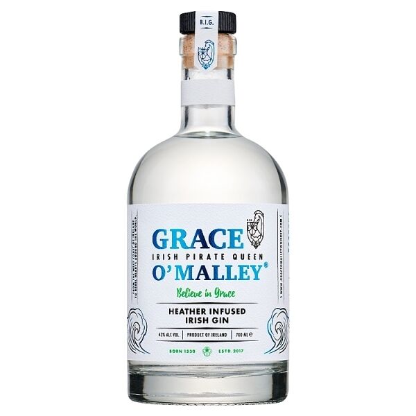 Grace O'Malley Heather Gin, 43% ABV, 70cl — €35