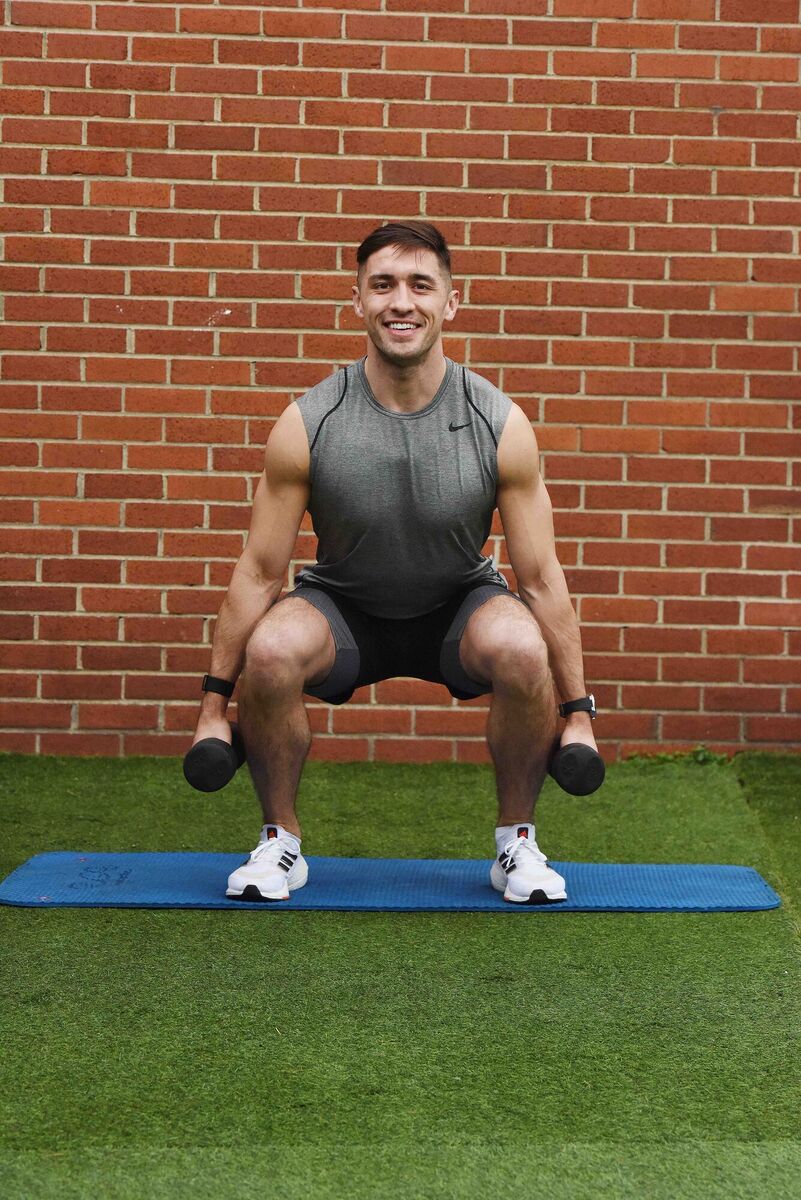  Greg O'Shea: squats and dumbbells lifts build upper-body strength