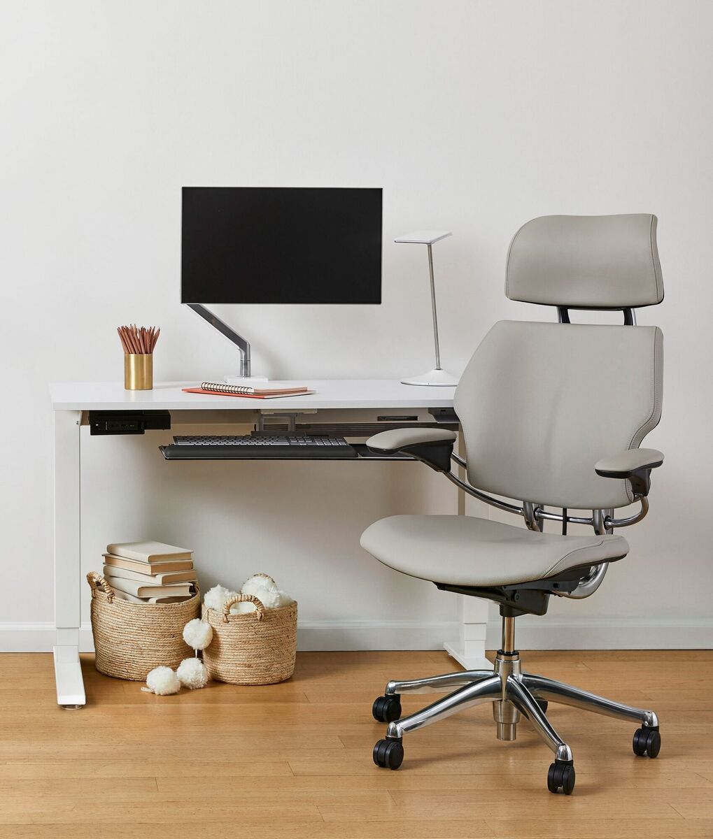 A really good ergonomic, posture office chair will cost more, as it is highly engineered and built to last decades with the odd part replacement. Good refurbishments are an alternative to a pricey new icon. The HumanScale Freedom. Prices from €1,000 new (look for offers on fabric models). Suppliers include Obrien Office Systems (Cork) obos.ie