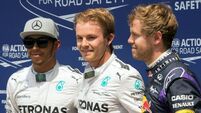 Rosberg beats Hamilton to pole