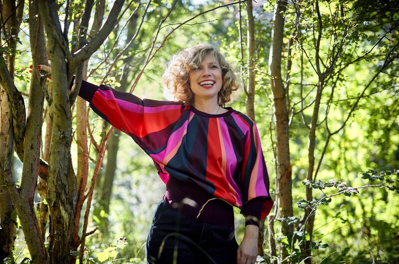 Sonya modelling the Sun-Set Top (€50).