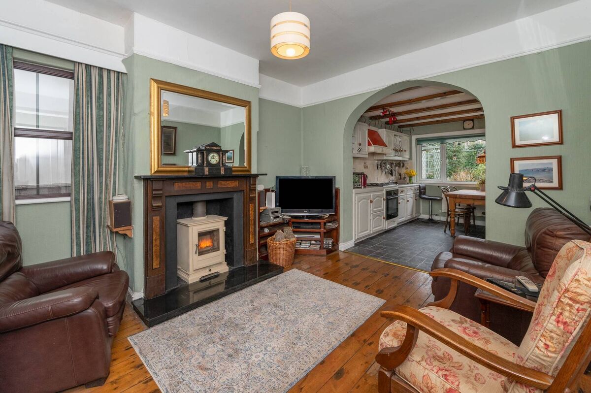 Living room and kitchen