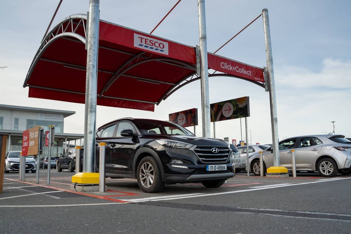 One of the new collection points Tesco has installed.