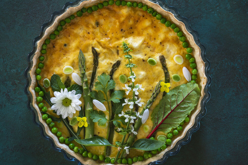 Spring quiche