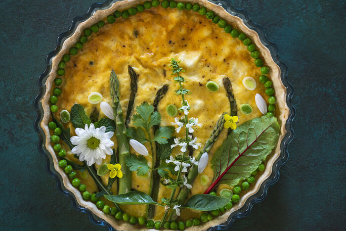 Spring quiche