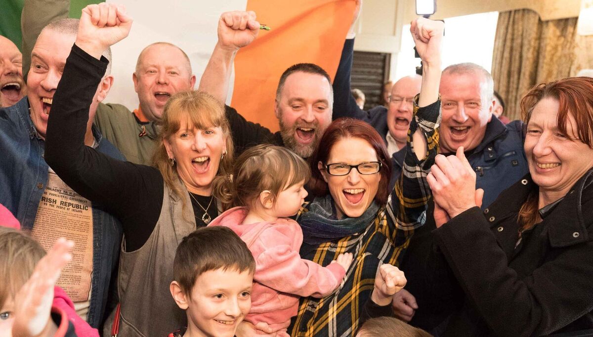 Violet-Anne Wynne, centre, celebrates with her family and supporters after being elected in 2020. She has now left Sinn Féin. Picture: Eamon Ward Violet-Anne Wynne, centre, celebrates with her family and supporters after being elected in 2020. She has now left Sinn Féin. Picture: Eamon Ward