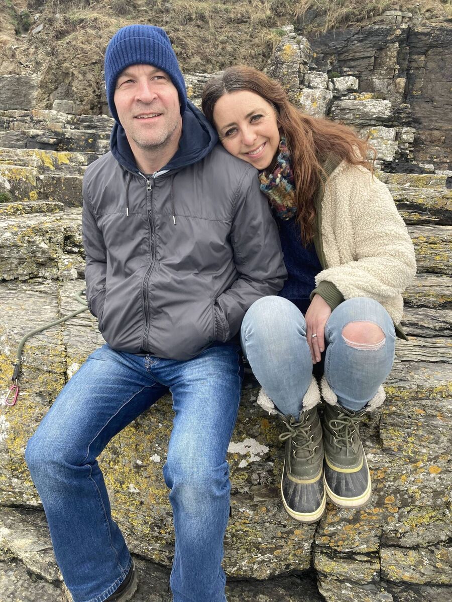 Audrey Cantillon and her husband Dom.