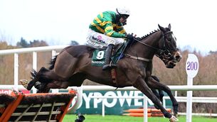 <p>Icare Allen en route to his Christmas success at Leopardstown.  	Picture: Healy Racing</p>