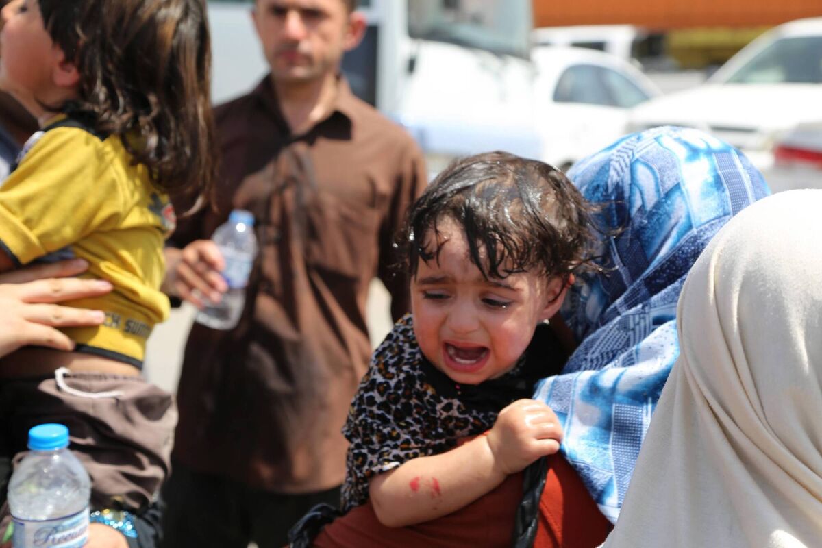 Prior to invading Mosul in 2014, Islamic State online propaganda vastly exaggerated its resources — helping it build support from around the globe. The result yet again was death, destruction, and innocent families fleeing in terror. Picture: Emrah Yorulmaz/Anadolu/Getty