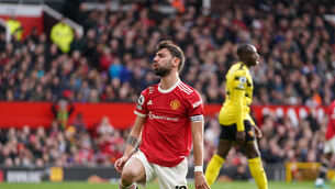 <p>Bruno Fernandes missed chances against Watford (Nick Potts/PA)</p>