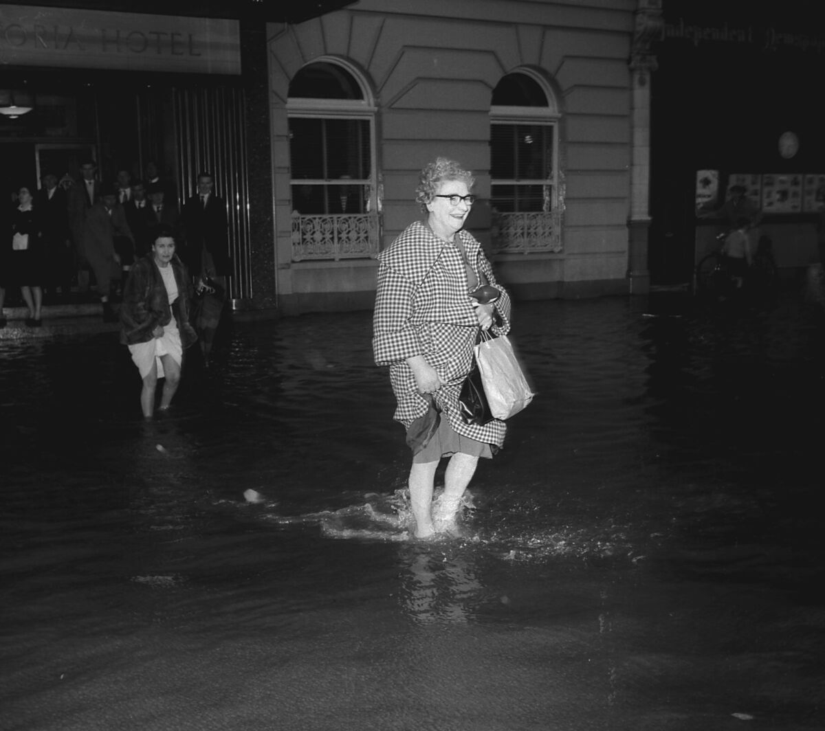 Flooding on Patrick Street on October of 1961.